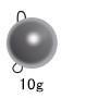 Fantu 97% Wolfram Cheburashka Fishing Weight 10Pcs Tungsten Cheburashka Sinker-Tungsten Weights-Bargain Bait Box-10g-Bargain Bait Box