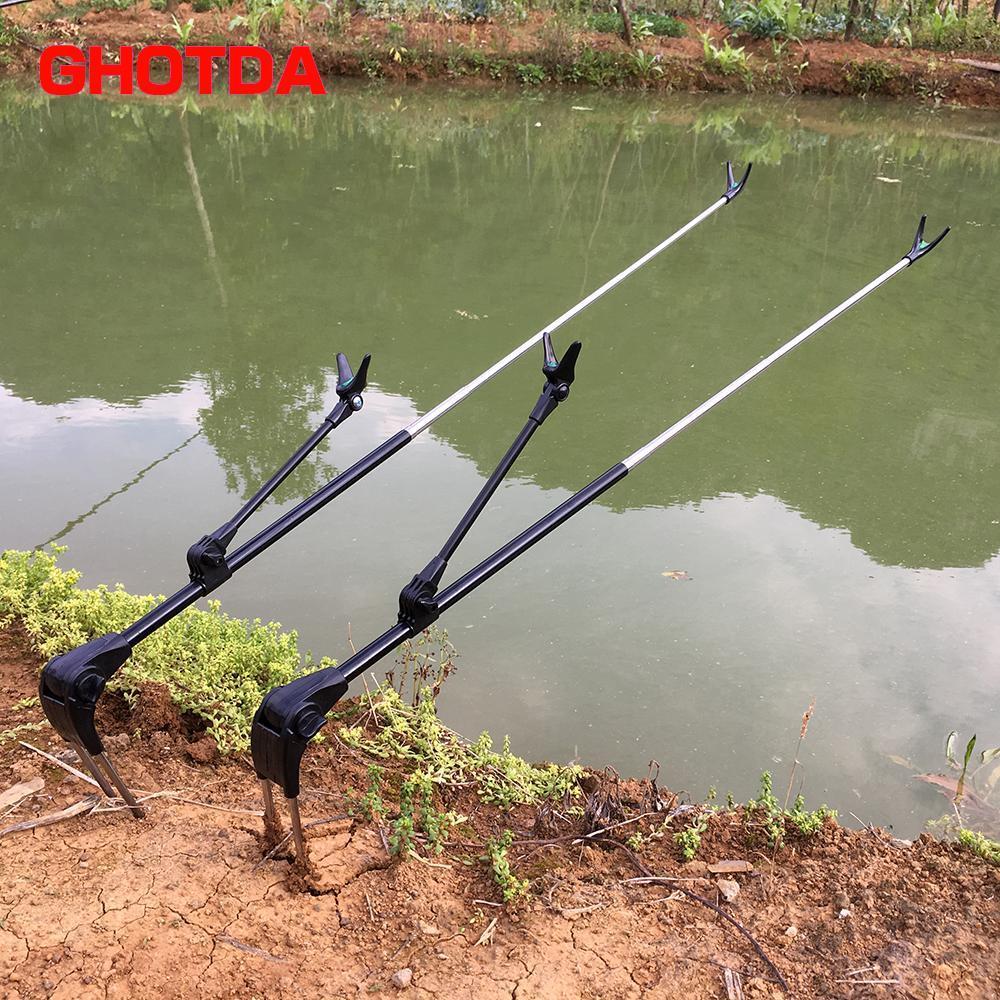Fish Rod Stand Bracket Angle Adjustable Fishing Rods Holder 1.7M 2.1M-Fishing Rod Holders-Bargain Bait Box-<1.8 m-Bargain Bait Box