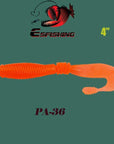 Fishing Bait Smell 5Pcs 10Cm/7.8G Esfishing Counter Grub 3.9" Fishing Soft-Worms & Grubs-Bargain Bait Box-PA36-Bargain Bait Box