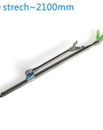 Fishing Rod Bracket Metal Stretch Pole Bracket Holder 1.5M 1.7M 2.1M 2.4M-Fishing Rod Holders-Bargain Bait Box-White-Bargain Bait Box