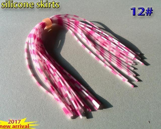 Fishing Silicone Skirts With Rattle Collar 10Pcs/Lot 30Kinds Color You Choose-Skirts & Beards-Bargain Bait Box-12-Bargain Bait Box