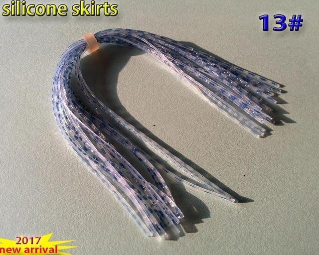 Fishing Silicone Skirts With Rattle Collar 10Pcs/Lot 30Kinds Color You Choose-Skirts & Beards-Bargain Bait Box-13-Bargain Bait Box