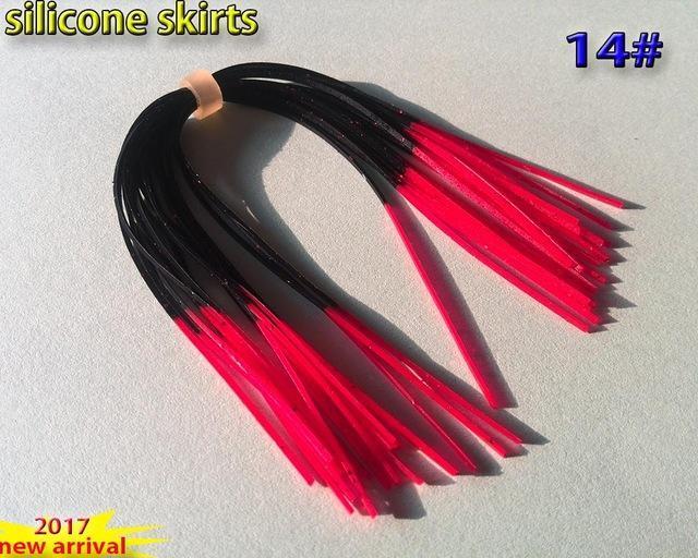 Fishing Silicone Skirts With Rattle Collar 10Pcs/Lot 30Kinds Color You Choose-Skirts & Beards-Bargain Bait Box-14-Bargain Bait Box