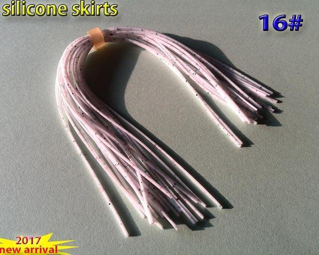 Fishing Silicone Skirts With Rattle Collar 10Pcs/Lot 30Kinds Color You Choose-Skirts & Beards-Bargain Bait Box-16-Bargain Bait Box