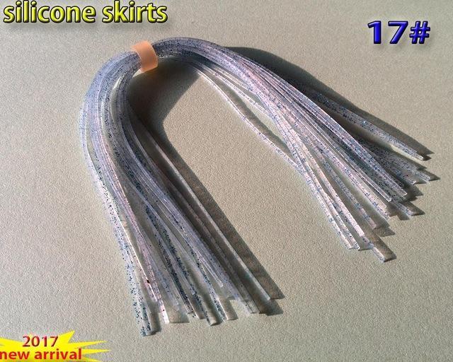 Fishing Silicone Skirts With Rattle Collar 10Pcs/Lot 30Kinds Color You Choose-Skirts & Beards-Bargain Bait Box-17-Bargain Bait Box