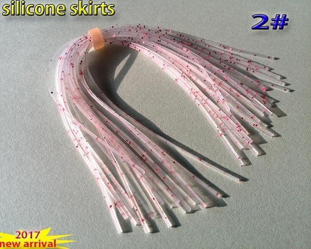 Fishing Silicone Skirts With Rattle Collar 10Pcs/Lot 30Kinds Color You Choose-Skirts & Beards-Bargain Bait Box-2-Bargain Bait Box