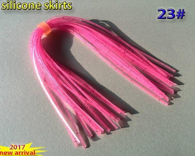 Fishing Silicone Skirts With Rattle Collar 10Pcs/Lot 30Kinds Color You Choose-Skirts & Beards-Bargain Bait Box-23-Bargain Bait Box
