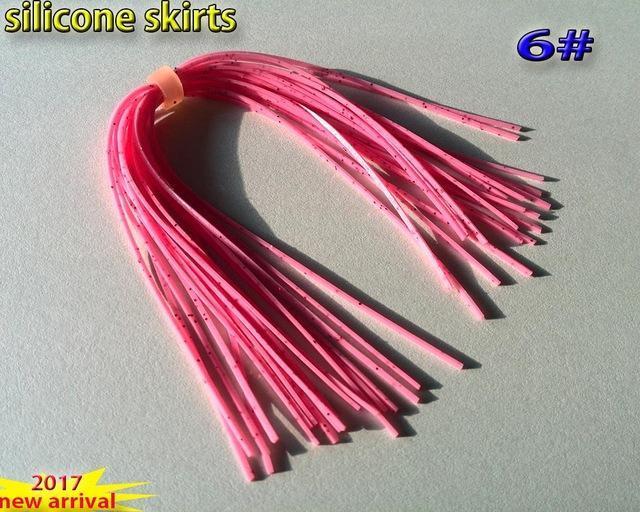 Fishing Silicone Skirts With Rattle Collar 10Pcs/Lot 30Kinds Color You Choose-Skirts & Beards-Bargain Bait Box-6-Bargain Bait Box