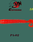 Fishing Soft 10Pcs 6.2Cm/1.5G Esfishing Active Slug Fishing Tackle Trolls-Worms & Grubs-Bargain Bait Box-PA02-Bargain Bait Box