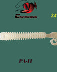 Fishing Soft 10Pcs 6.2Cm/1.5G Esfishing Active Slug Fishing Tackle Trolls-Worms & Grubs-Bargain Bait Box-PA11-Bargain Bait Box