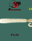 Fishing Soft 10Pcs 6.2Cm/1.5G Esfishing Active Slug Fishing Tackle Trolls-Worms & Grubs-Bargain Bait Box-PA12-Bargain Bait Box