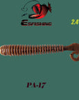 Fishing Soft 10Pcs 6.2Cm/1.5G Esfishing Active Slug Fishing Tackle Trolls-Worms & Grubs-Bargain Bait Box-PA17-Bargain Bait Box