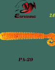 Fishing Soft 10Pcs 6.2Cm/1.5G Esfishing Active Slug Fishing Tackle Trolls-Worms & Grubs-Bargain Bait Box-PA29-Bargain Bait Box