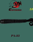 Fishing Soft 10Pcs 6.2Cm/1.5G Esfishing Active Slug Fishing Tackle Trolls-Worms & Grubs-Bargain Bait Box-PA35-Bargain Bait Box