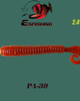 Fishing Soft 10Pcs 6.2Cm/1.5G Esfishing Active Slug Fishing Tackle Trolls-Worms & Grubs-Bargain Bait Box-PA39-Bargain Bait Box