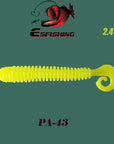 Fishing Soft 10Pcs 6.2Cm/1.5G Esfishing Active Slug Fishing Tackle Trolls-Worms & Grubs-Bargain Bait Box-PA43-Bargain Bait Box