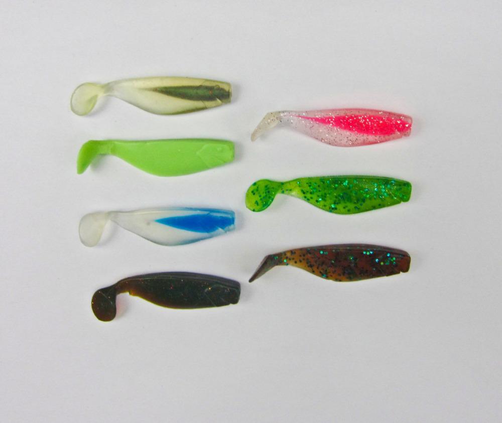 Fishing Soft Swimbait Shad 60Mm/3.5G Bass Walleye-Unrigged Plastic Swimbaits-Bargain Bait Box-White-Bargain Bait Box