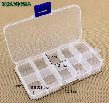 Fishing Tackle Box Fly Fishing Box Spinner Bait Minnow Popper 10 Compartments-Compartment Boxes-Bargain Bait Box-Bargain Bait Box