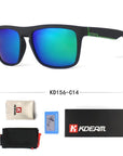 Flat Top Polarized Sunglasses Square Unrivaled Frame Sunglass Men Beach Uv400-Polarized Sunglasses-Bargain Bait Box-C14-Polarized Lense-Bargain Bait Box