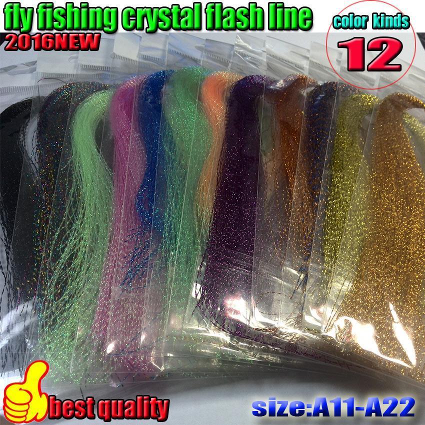 Fly Fishing Crystal Flash Line 12Color Fishing Line Lure Line Fly Fishing-Fly Tying Materials-Bargain Bait Box-Bargain Bait Box