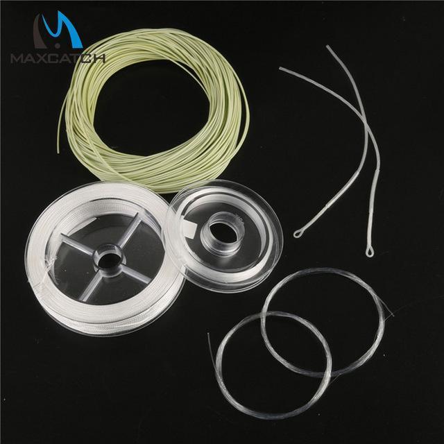 Fly Fishing Line Combo 100Ft Main Line, Backing, Leader, Loop, Tippet Fly Line-Fly Fishing Lines &amp; Backing-Bargain Bait Box-Army Green-2.0-Bargain Bait Box