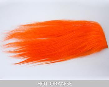 Fly Tying Material Cashmere Goat Hair For Sunray Shadow Flies And Dog Tube Fly-Fly Tying Materials-Bargain Bait Box-Hot Orange-Bargain Bait Box