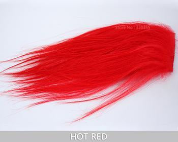 Fly Tying Material Cashmere Goat Hair For Sunray Shadow Flies And Dog Tube Fly-Fly Tying Materials-Bargain Bait Box-Hot Red-Bargain Bait Box