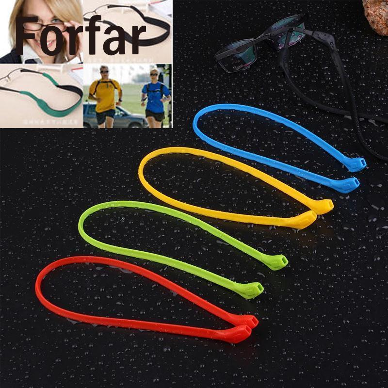 Forfar Sports Gym Glasses Lanyard Neck Cord Sunglasses Eyeglasses Silicone Strap-Shop3986002 Store-Red-Bargain Bait Box