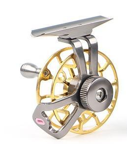 Full Metal Ultra-Light 50G Former Ice Fishing Reels Wheel Fly Fishing Reel Cnc-Fly Fishing Reels-Bargain Bait Box-Gold-Bargain Bait Box
