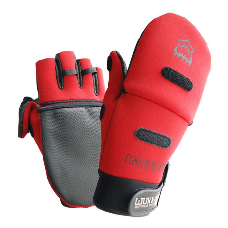 Full/Half Finger Durable Anti-Slip Anti-Cut Fishing Gloves Tackle Men Women-Gloves-Bargain Bait Box-Black-L-Bargain Bait Box