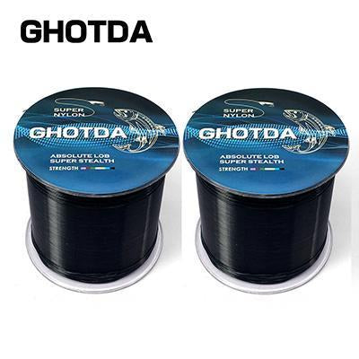 Ghotda 2Pcs Strong Nylon Fishing Line 500M Monofilament Line Japan Material Fish-HUDA Outdoor Equipment Store-Black-1.0-Bargain Bait Box