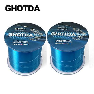 Ghotda 2Pcs Strong Nylon Fishing Line 500M Monofilament Line Japan Material Fish-HUDA Outdoor Equipment Store-Blue-1.0-Bargain Bait Box