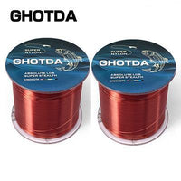 Ghotda 2Pcs Strong Nylon Fishing Line 500M Monofilament Line Japan Material Fish-HUDA Outdoor Equipment Store-Brown-1.0-Bargain Bait Box