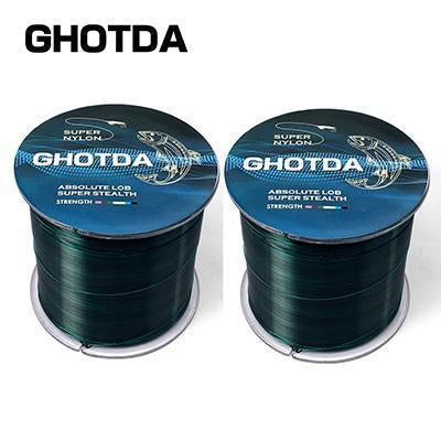 Ghotda 2Pcs Strong Nylon Fishing Line 500M Monofilament Line Japan Material Fish-HUDA Outdoor Equipment Store-Green-1.0-Bargain Bait Box