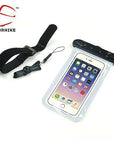 Hitorhike 5.5 Inch Waterproof Bag Mobile Phone Pouch Underwater Dry Case Cover-Dry Bags-Bargain Bait Box-White Color-Bargain Bait Box