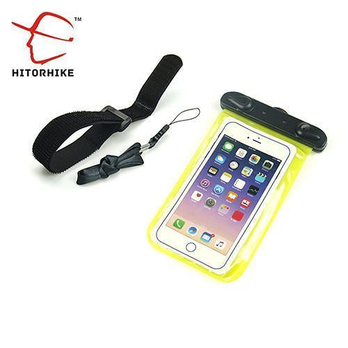 Hitorhike 5.5 Inch Waterproof Bag Mobile Phone Pouch Underwater Dry Case Cover-Dry Bags-Bargain Bait Box-Yellow Color-Bargain Bait Box