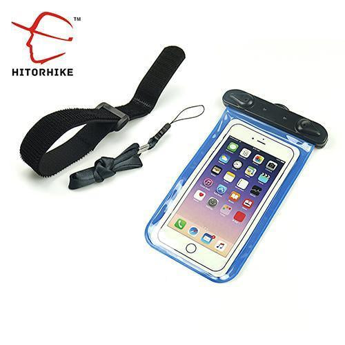 Hitorhike 5.5 Inch Waterproof Bag Mobile Phone Pouch Underwater Dry Case Cover-Dry Bags-Bargain Bait Box-dark blue-Bargain Bait Box