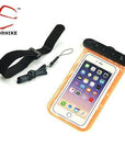 Hitorhike 5.5 Inch Waterproof Bag Mobile Phone Pouch Underwater Dry Case Cover-Dry Bags-Bargain Bait Box-orange-Bargain Bait Box