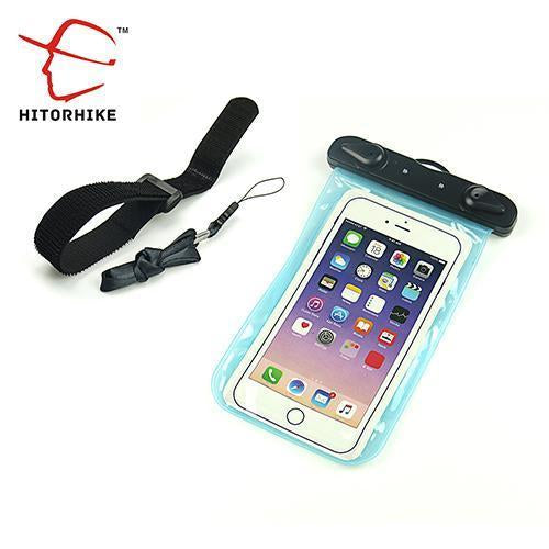 Hitorhike 5.5 Inch Waterproof Bag Mobile Phone Pouch Underwater Dry Case Cover-Dry Bags-Bargain Bait Box-water blue-Bargain Bait Box