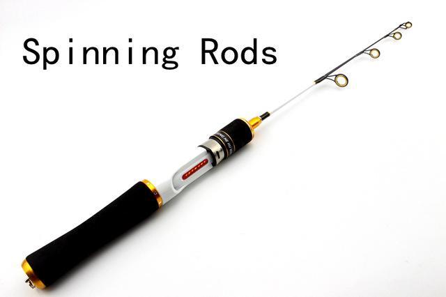 Ice Fishing Rod Carbon Rod 58Cm Valve Boat Pole Ice Fishing Rod Fishing Set-Ice Fishing Rods-Bargain Bait Box-White-Bargain Bait Box