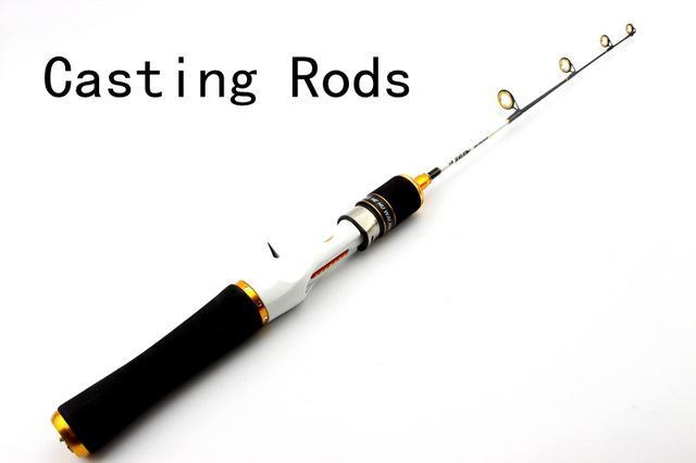 Ice Fishing Rod Carbon Rod 58Cm Valve Boat Pole Ice Fishing Rod Fishing Set-Ice Fishing Rods-Bargain Bait Box-Yellow-Bargain Bait Box