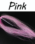 Icerio 2 Packs Flashabou Holographic Tinsel Fly Fishing Tying Crystal Flash-Fly Tying Materials-Bargain Bait Box-2 Packs Pink-Bargain Bait Box
