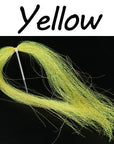 Icerio 2 Packs Flashabou Holographic Tinsel Fly Fishing Tying Crystal Flash-Fly Tying Materials-Bargain Bait Box-2 Packs Yellow-Bargain Bait Box