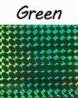 Icerio 6Pcs 10*20Cm Holographic Adhesive Film Flash Tape For Lure Making Fly-Holographic Stickers-Bargain Bait Box-6PCS Green-Bargain Bait Box