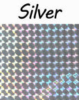 Icerio 6Pcs 10*20Cm Holographic Adhesive Film Flash Tape For Lure Making Fly-Holographic Stickers-Bargain Bait Box-6PCS Silver-Bargain Bait Box