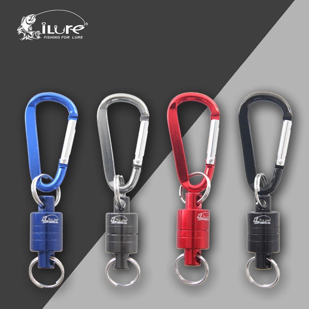 Ilure Strong Train Release Magnetic Net Gear Release Lanyard Cable Pull 4Kg-Cords &amp; Carabiners-Bargain Bait Box-Red-Bargain Bait Box