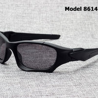Jackjad Sports Polarized Sunglasses Goggles Men Driving Fishing Running Sun-Polarized Sunglasses-Bargain Bait Box-8614 Black-Bargain Bait Box