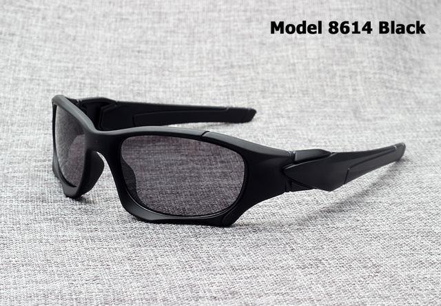 Jackjad Sports Polarized Sunglasses Goggles Men Driving Fishing Running Sun-Polarized Sunglasses-Bargain Bait Box-8614 Black-Bargain Bait Box