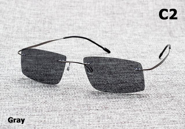 Jackjad The Matrix Style Polarized Driving Men Sunglasses Design Titanium Memory-Polarized Sunglasses-Bargain Bait Box-C2 Gray-Bargain Bait Box