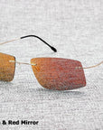 Jackjad The Matrix Style Polarized Driving Men Sunglasses Design Titanium Memory-Polarized Sunglasses-Bargain Bait Box-C5 Gold Red-Bargain Bait Box
